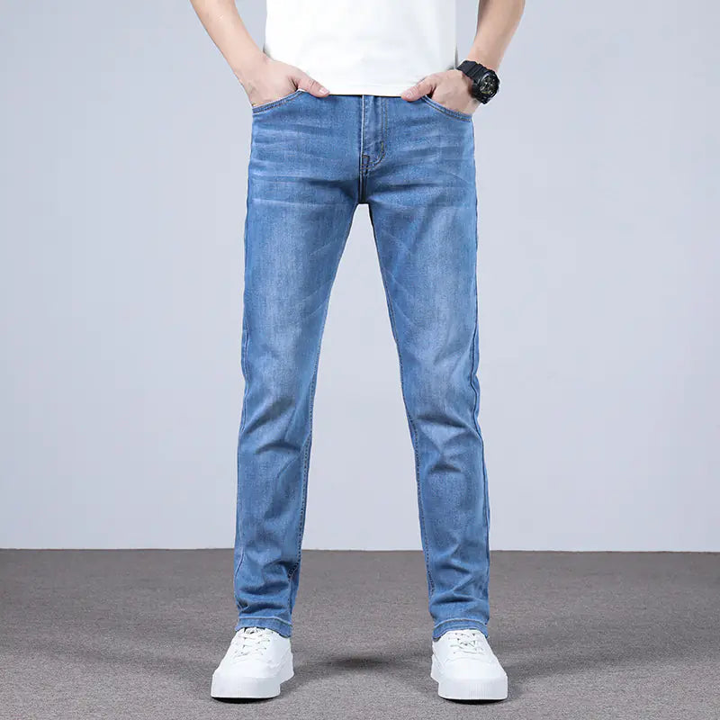 Men's Sleek Straight Stretch Jeans
